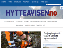 Tablet Screenshot of hytteavisen.no